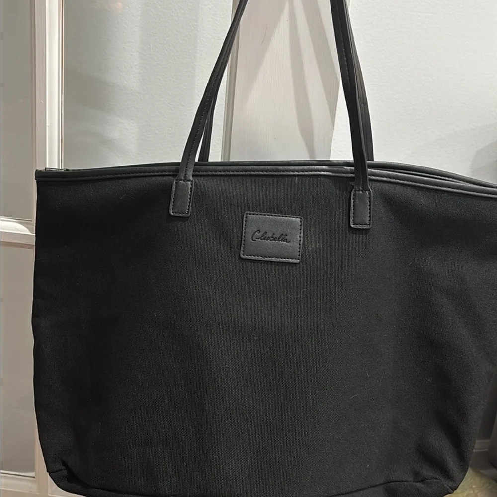 Cleobella Canvas Large Black Tote Bag